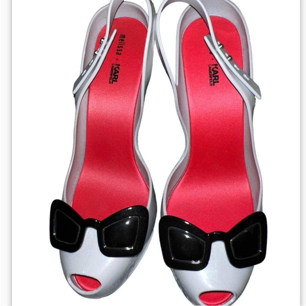 Melissa and  ICONIC Karl Lagerfeld sunglasses heels - Picture 4 of 7